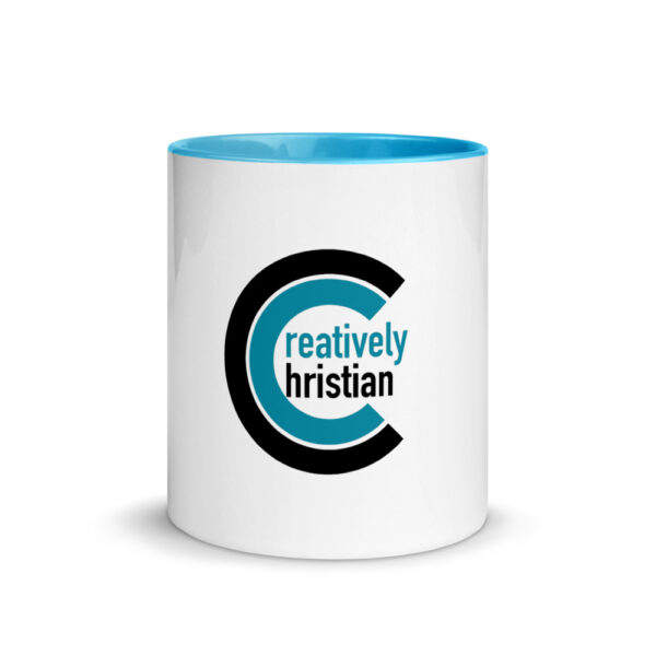 Creatively Christian Mug with Blue Inside